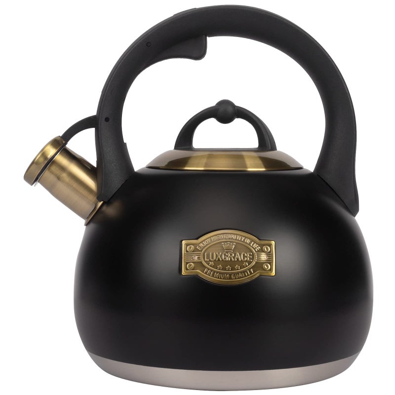 LUXGRACE Tea Kettle for Stovetop, Food Grade Stainless Steel Water Kettle, Tea Pot for Home & Kitchen, 3.1 Quart - Image 1